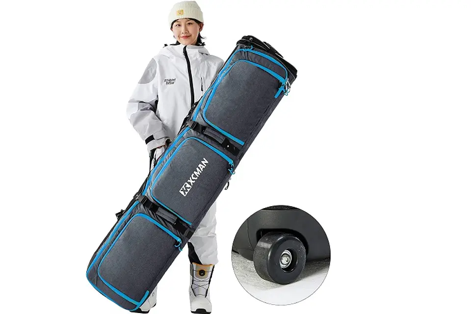 Bolso Viaje Porta Ski Snowboard Extendible 160-175-190cm / Con Ruedas 5
