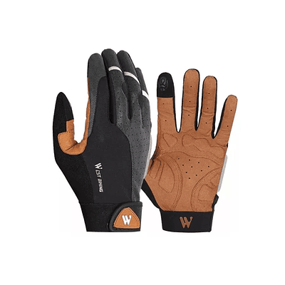 Guantes Ciclismo MTB Bicicleta Touch Screen Marrón