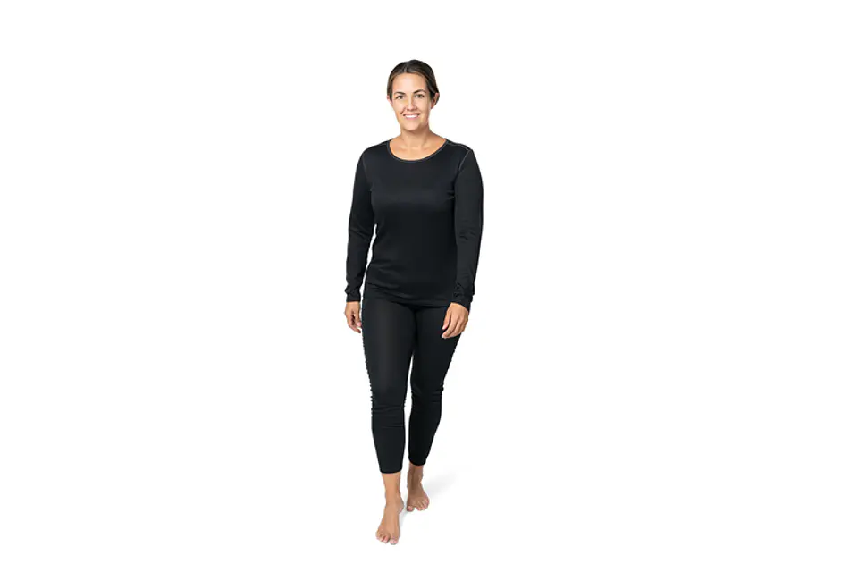 Camiseta Primera Capa Bi- Play Black Hot Chillys Mujer  5