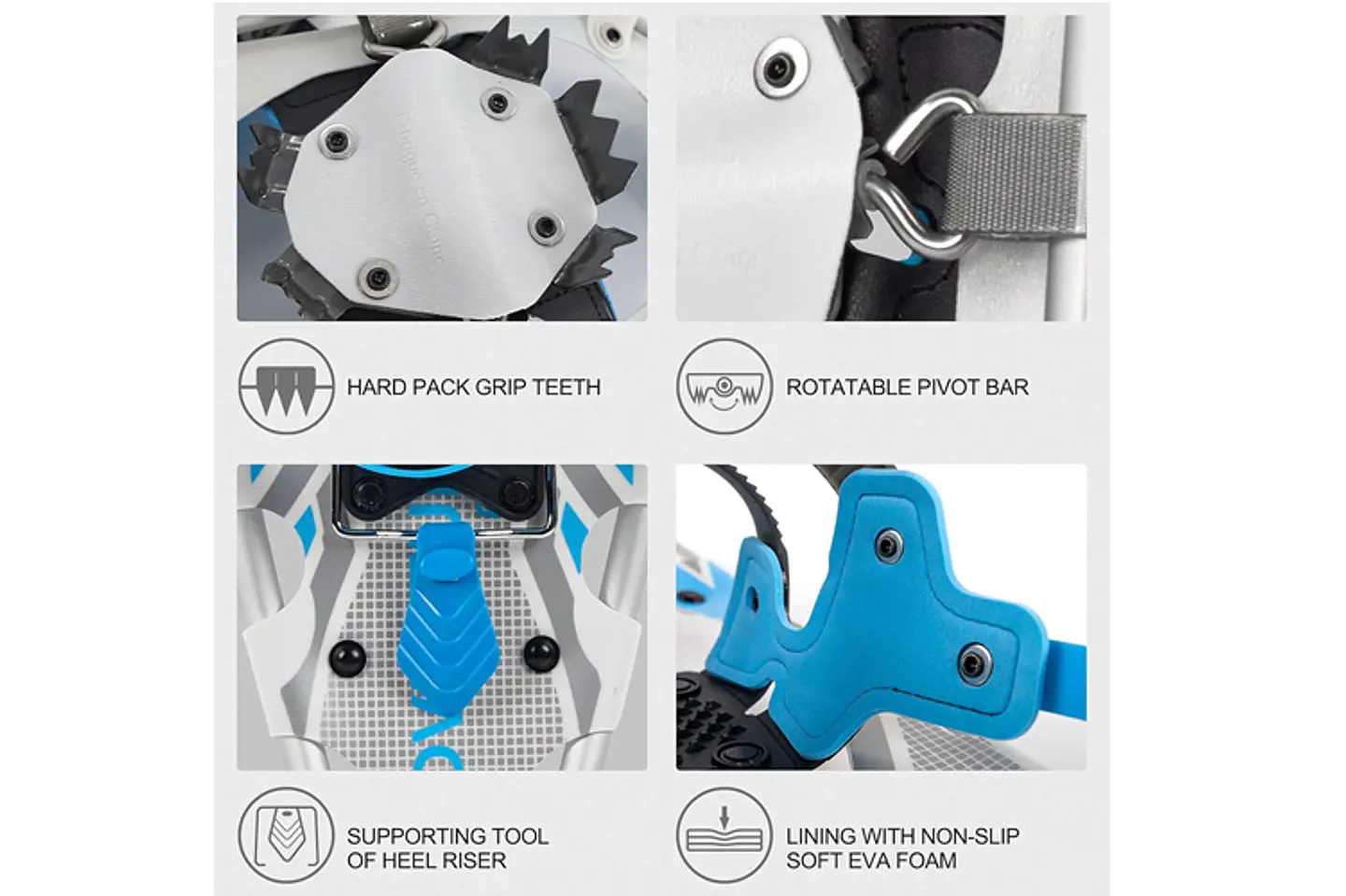 Raquetas De Nieve Regulables G2 200 Lbs Incluye Bolso 6