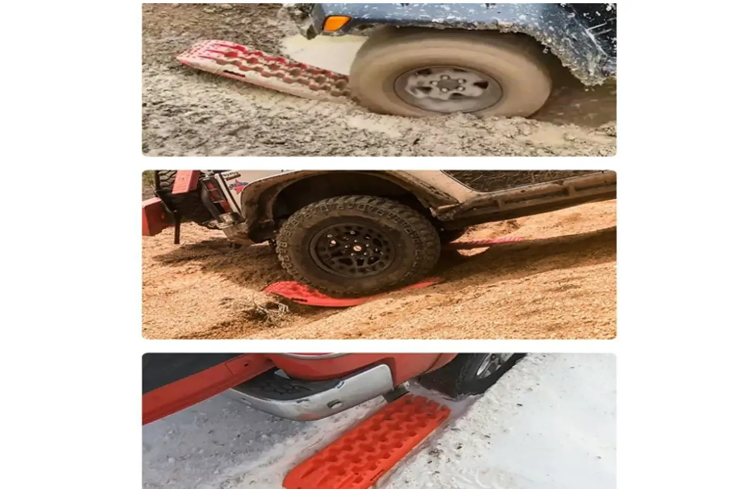 Tablas Rescate Tracción Nieve Arena Barro Off-Road 4x4 + Bolso 6