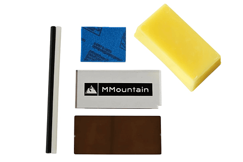 Kit Básico Mantención Ski Snowboard Cera Encerado Reparación 200gr Nieve Primavera