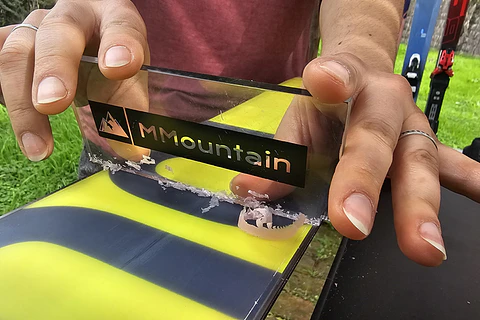 Rasqueta Acrílica 5mm Transparente Raspador Cera Esquí