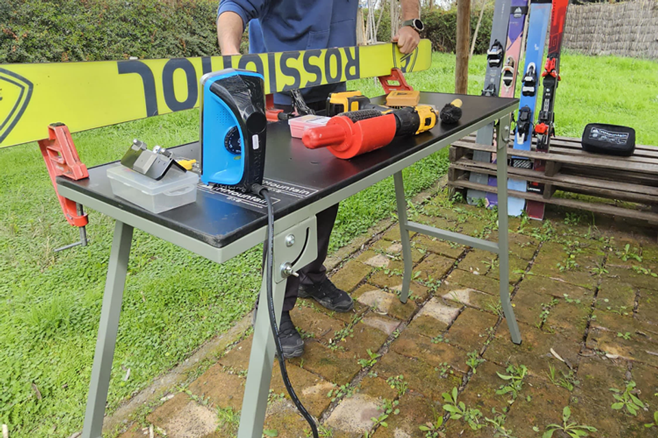 Mesa Ski Tuning Plegable Taller Reparación Esquí Snowboard 4
