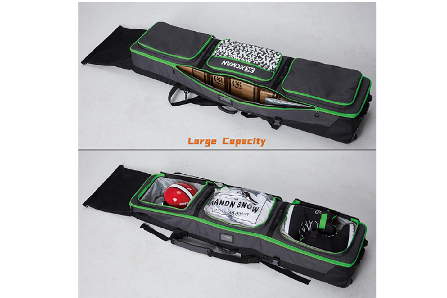 Bolso Viaje Porta Ski Snowboard Extendible a 160-205cm / Con Ruedas 7