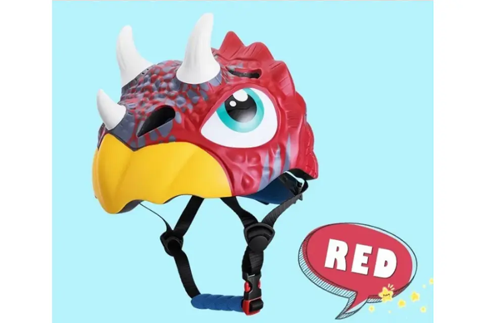 Casco Niños Bicicleta Dinosaurio Patines Scooter Skate - 3D 2