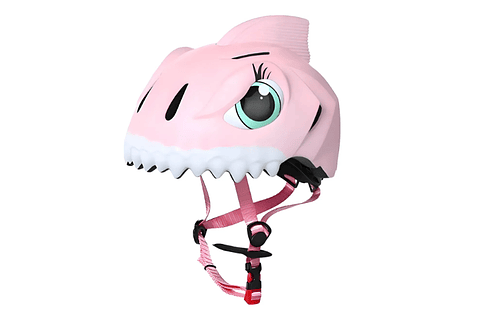 Casco Bicicleta Niños Tiburón Rosa Patines Scooter Skate - 3D