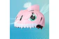 Casco Bicicleta Niños Tiburón Rosa Patines Scooter Skate - 3D - Miniatura 2