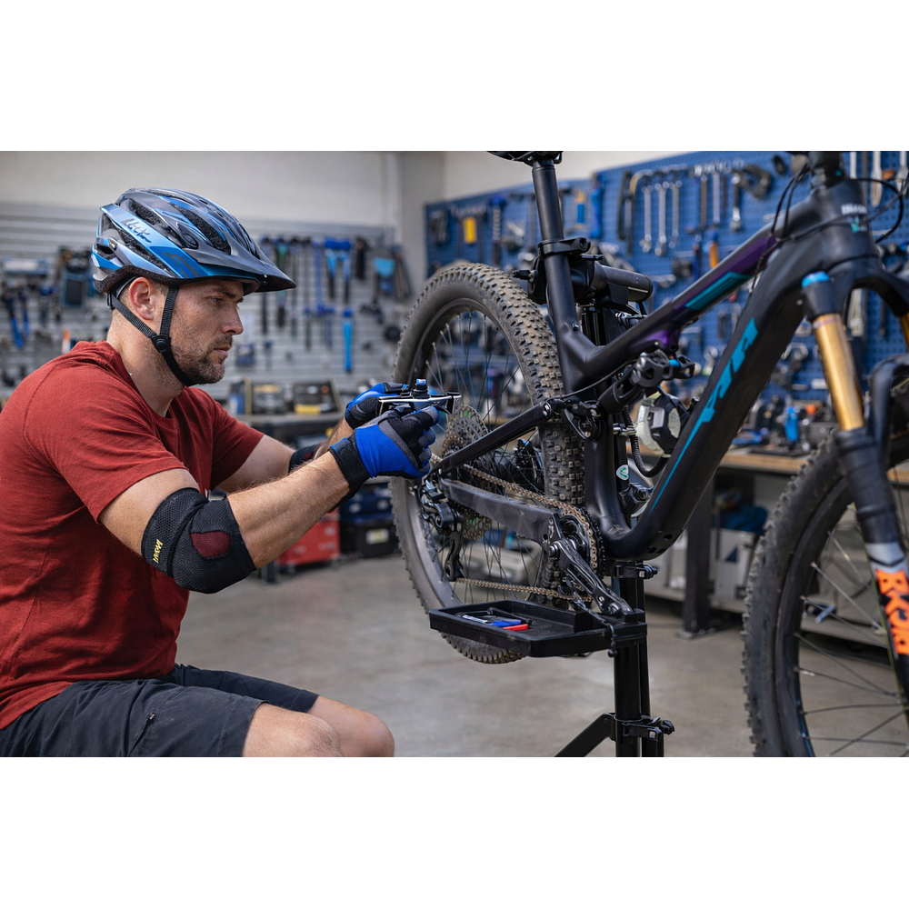 Pedestal Bicicleta MTB Mantención Soporte Atril Taller