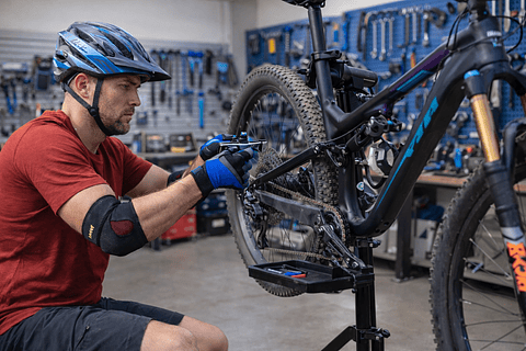 Pedestal Bicicleta MTB Mantención Soporte Atril Taller