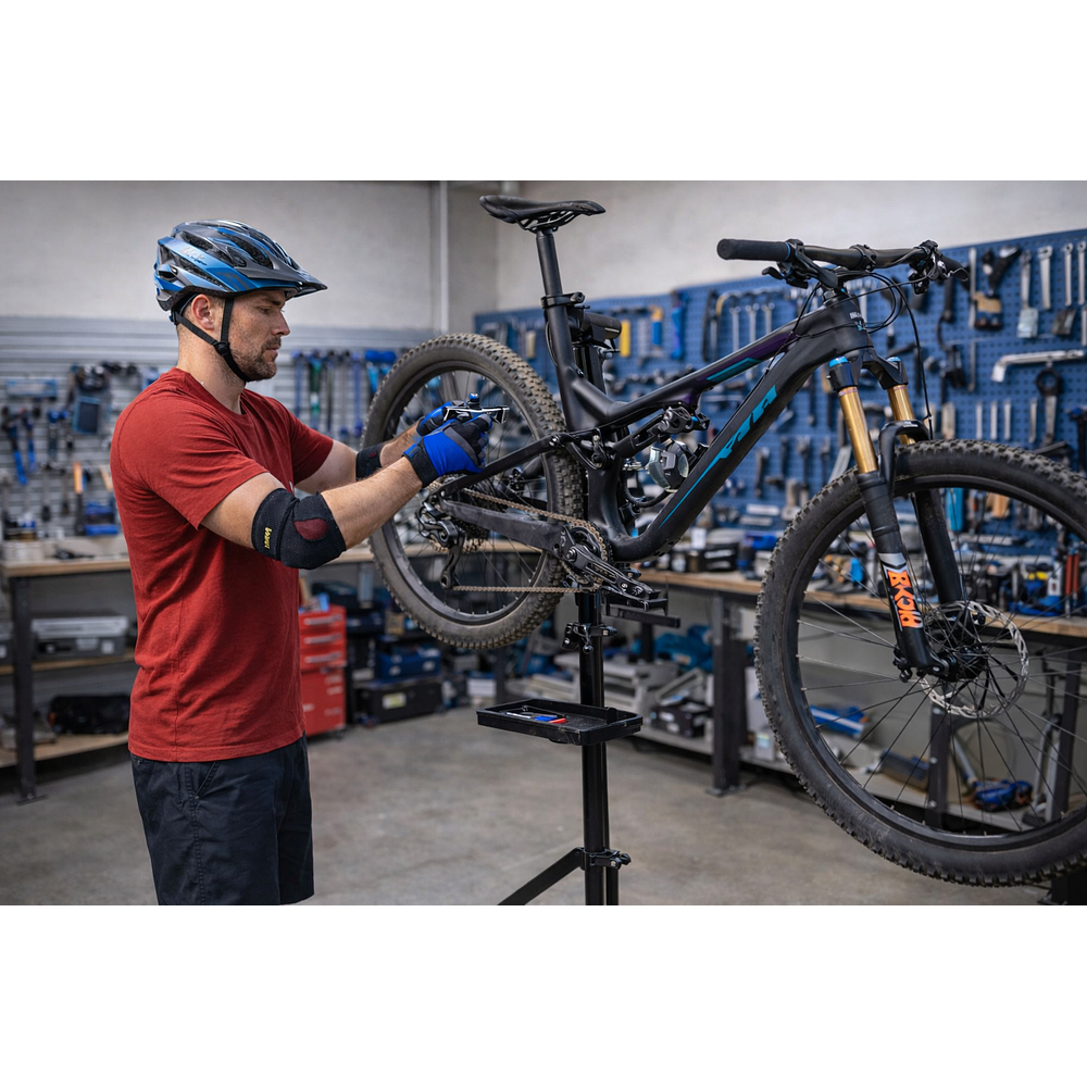 Pedestal Bicicleta MTB Mantención Soporte Atril Taller