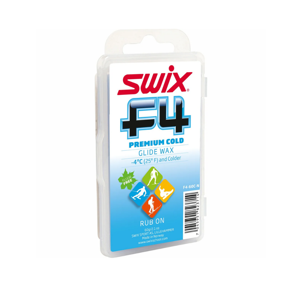 Swix CERAF FC10X & FC7X セット Cera Rub-On F4 Premium Cold -4°C & Colder 60g Swix