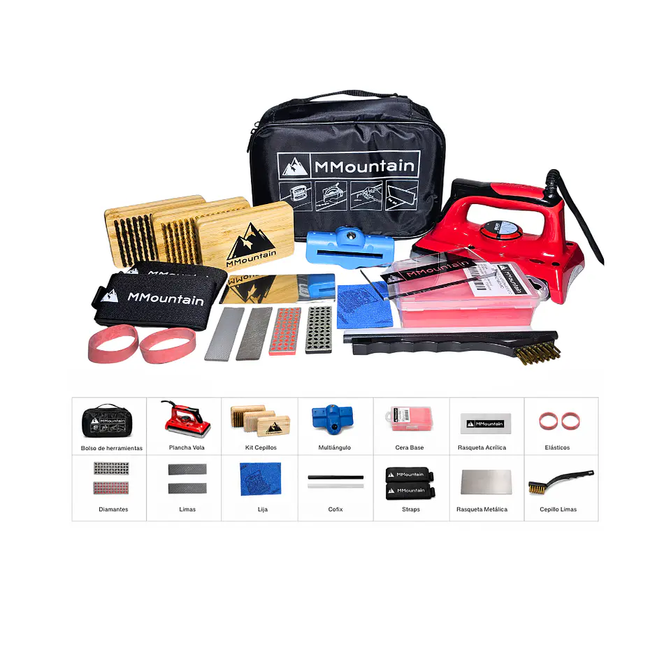 Kit Profesional Mantención Esquí Ski Snowboard 210g Cera Cofix Encerado Afilado 4