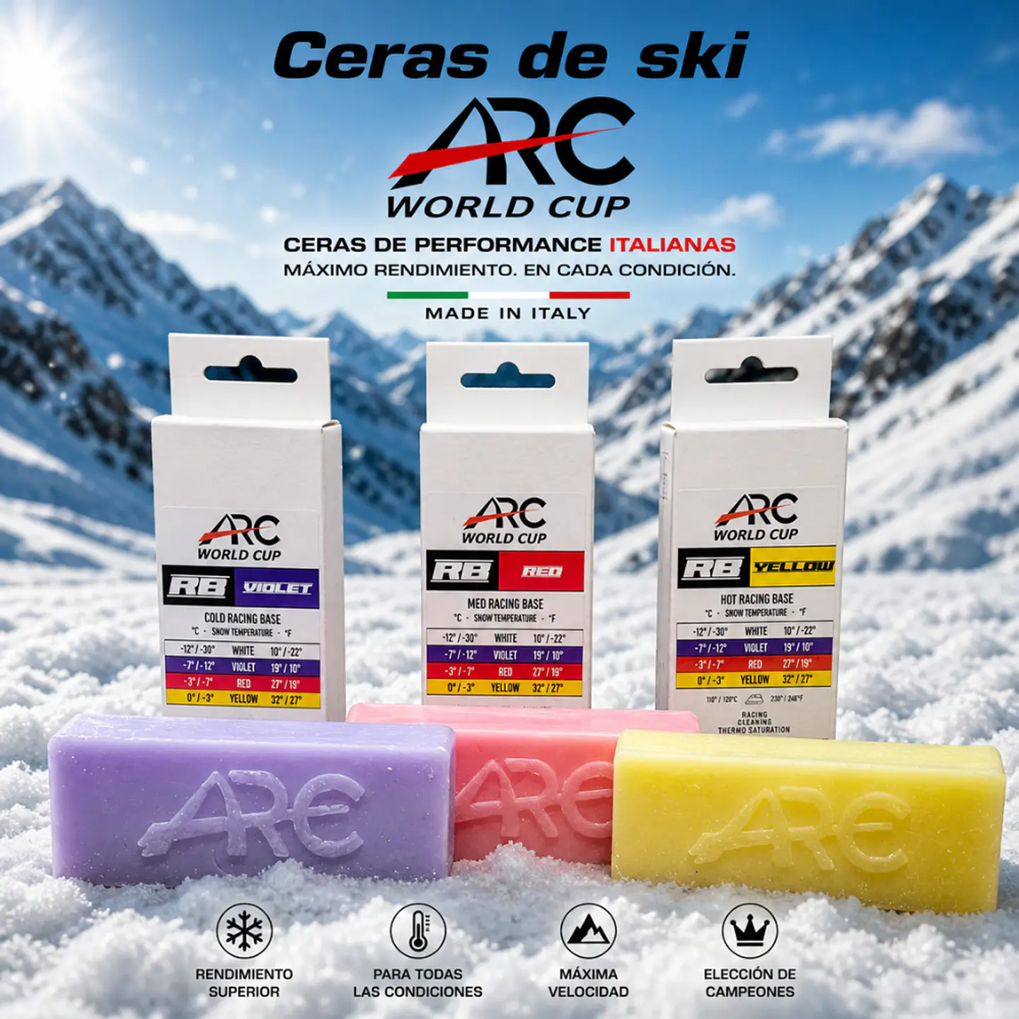 Cera Ski & Snowboard ARC RB Violet Cold Racing 160gr  2