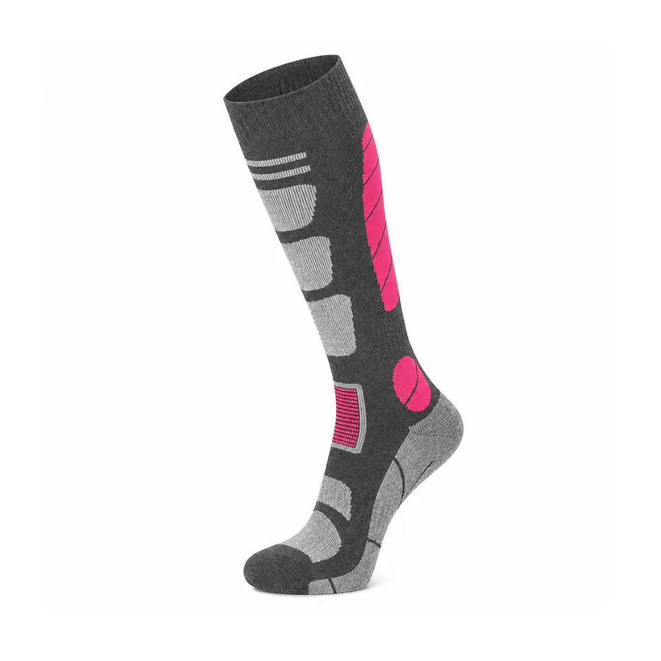 Calcetines Ski Snowboard Lana Merino Mujer Talla M - Rosados 1