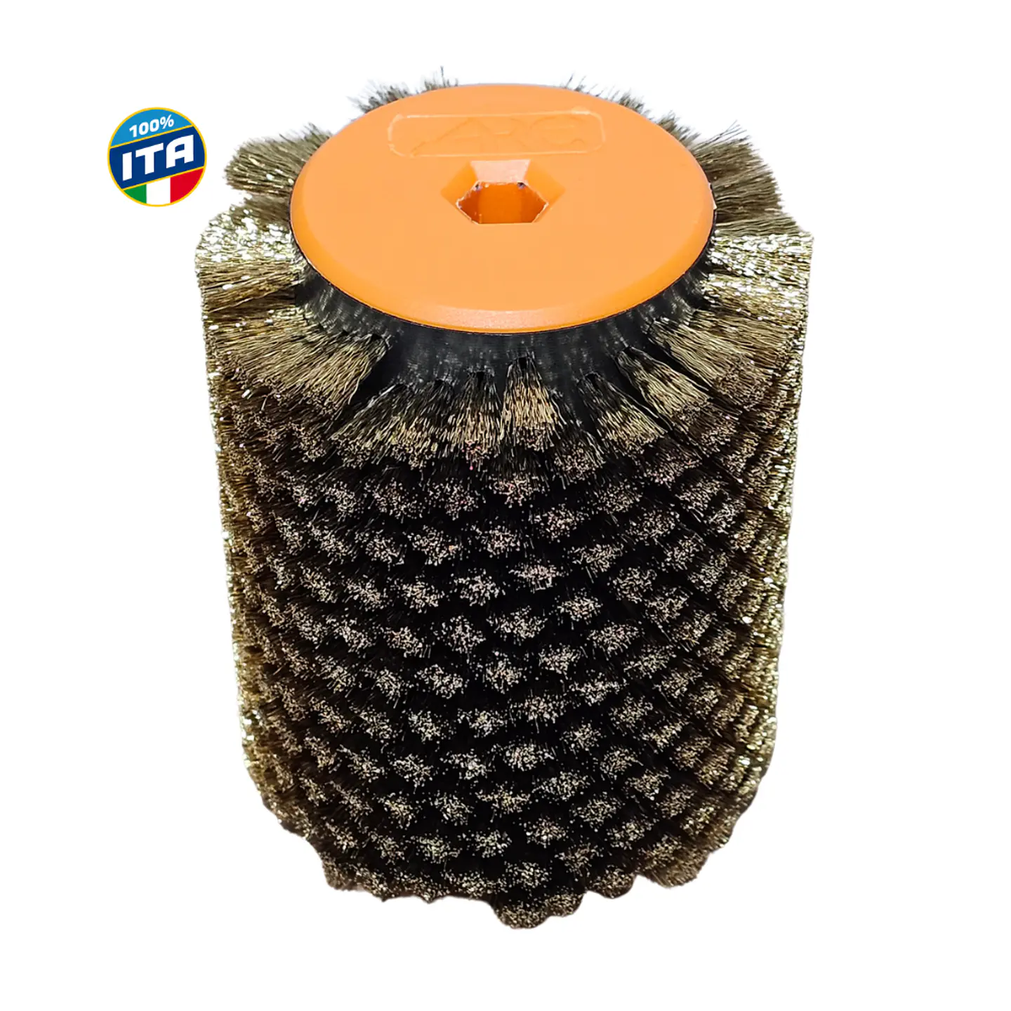 Rotor ARC Cepillo Metálico Bronce Para Taladro Encerado Ski Snow 10cm 1