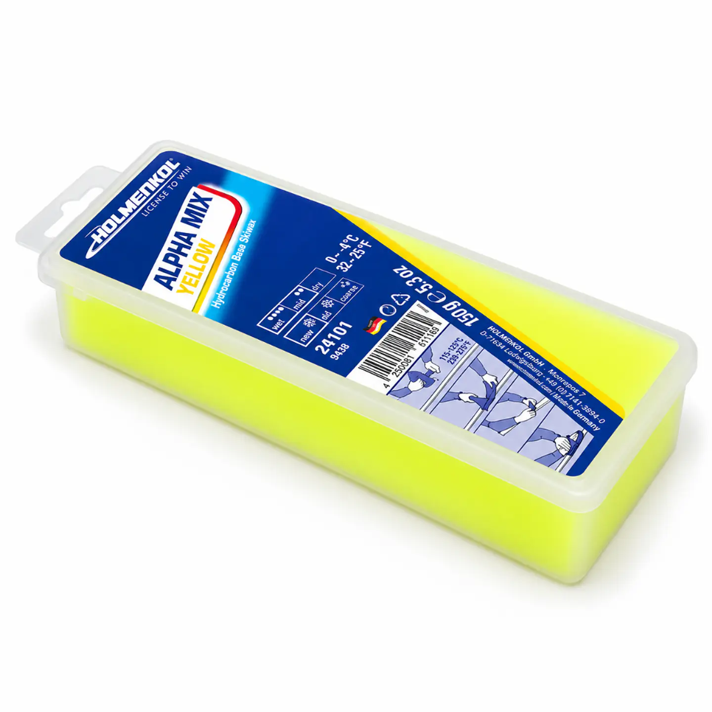 Cera Holmenkol Alpha Mix Yellow 150g 1