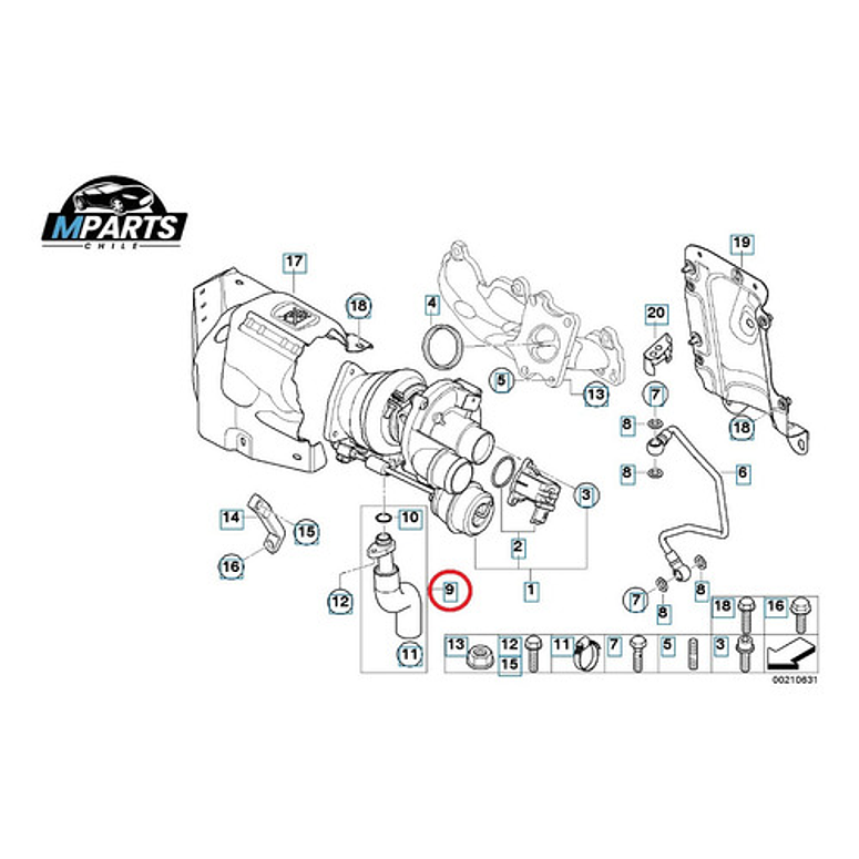 Tubo Retorno Aceite Turbo Mini Cooper S 2