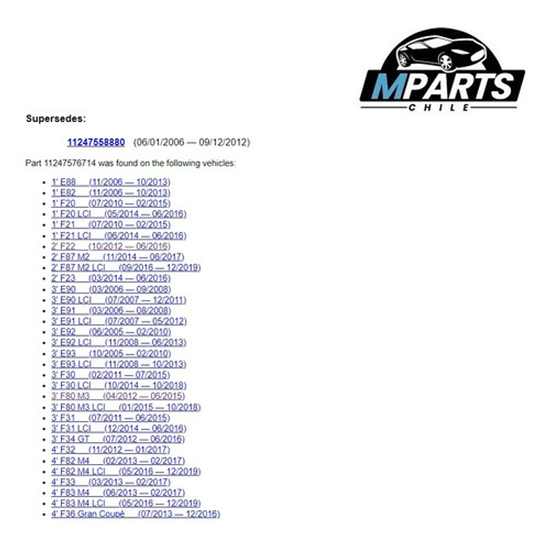 Metales Biela Bmw Std 135i 235i 335i X3 X1 X5 N54 N55 S55 3