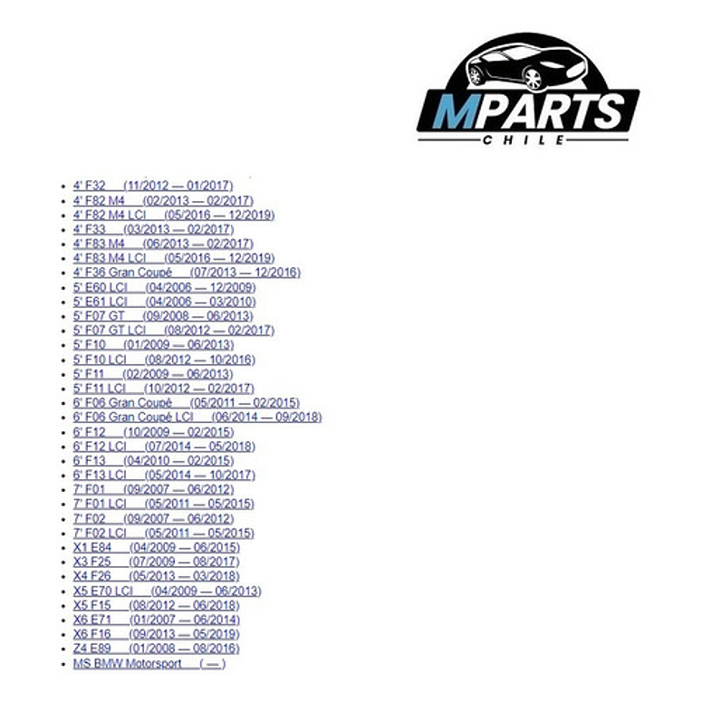 Metales Biela Bmw Std 135i 235i 335i X3 X1 X5 N54 N55 S55 4