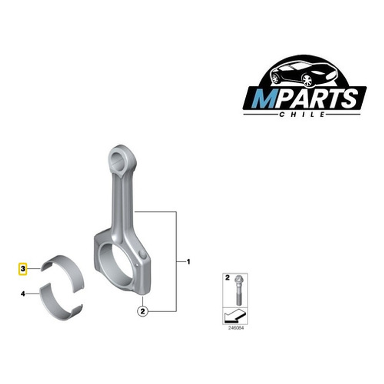 Metales Biela Bmw Std 328i 420i F30 E84 F25 N20 N26 N20 2