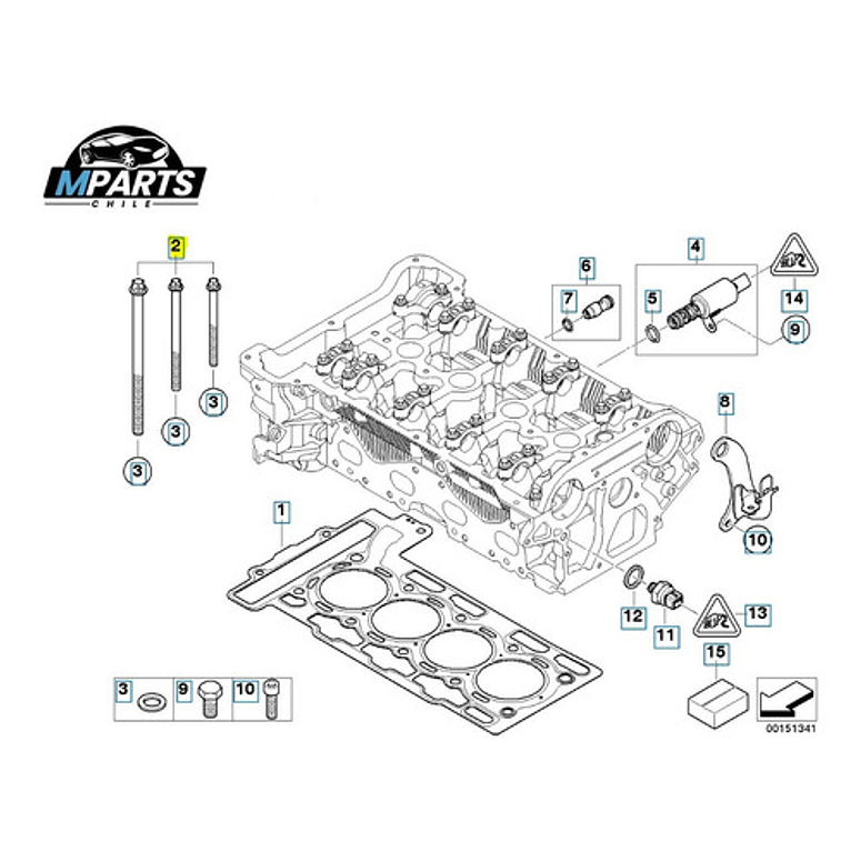 Pernos Culata Bmw 114 116 118 120 F20 F21 316 320 F30 (n13) 4