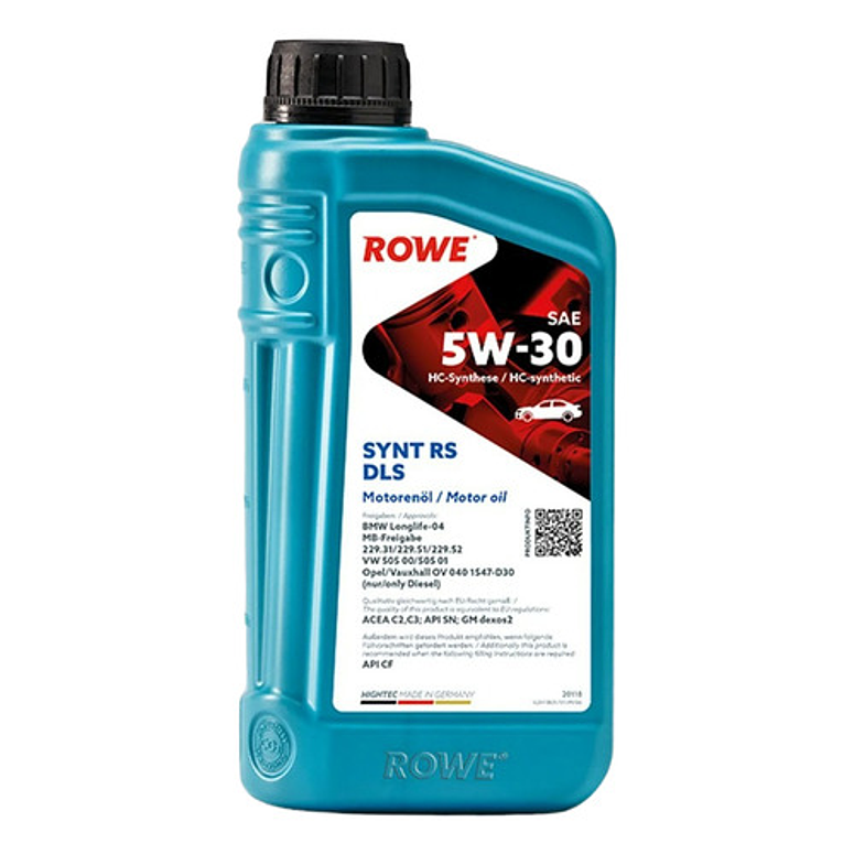Aceite Rowe Hightec Synt Rs Dls 5w30 Norma Bmw Ll/ Mini 1