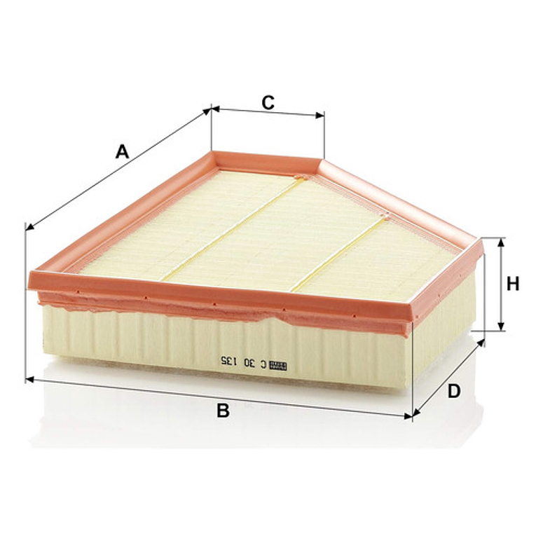 Filtro Aire Bmw E90 E91 E92 E93 E81 E84 E87 X1 N47 Diesel 2