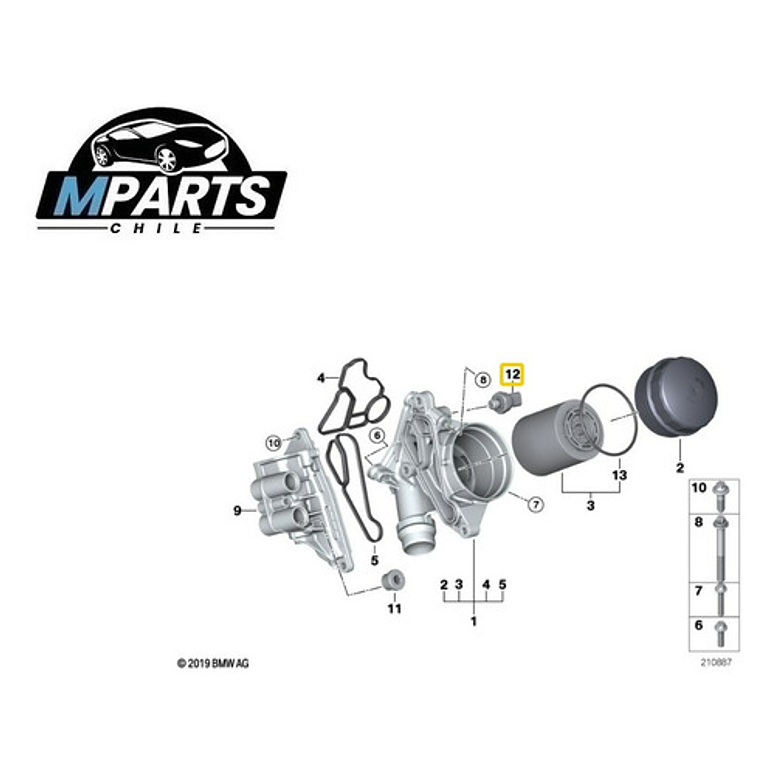 Bulbo Sensor Presion Aceite Motor Bmw N13 N52 N55 Mini N18 4