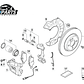 Sensor Desgaste Freno Delantero Mini Cooper R50 R52 R53 - Miniatura 2
