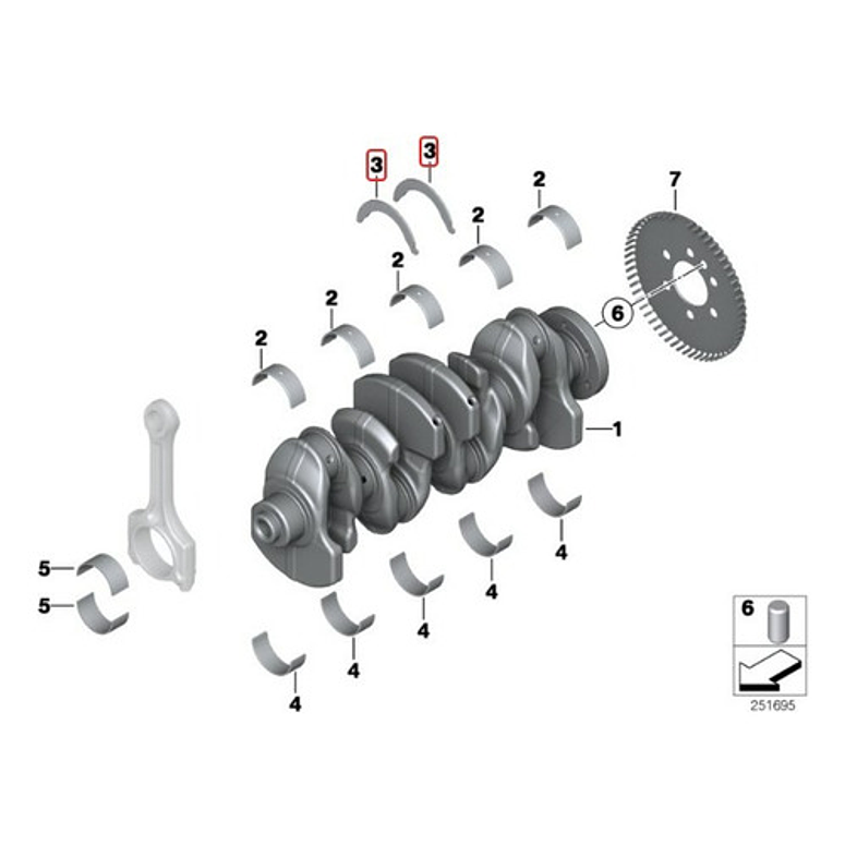 Metales Axiales Mini Cooper R55 Al R60 (2007-2014) 2