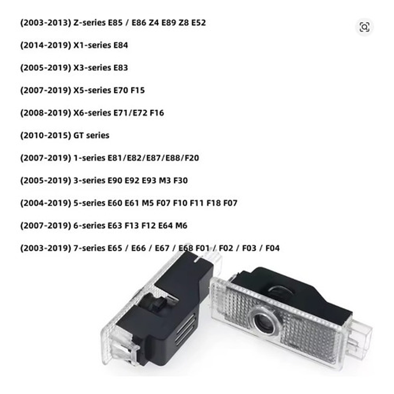 Par Luz De Puertas Bienvenida Emblema Bmw M Perfomance 4