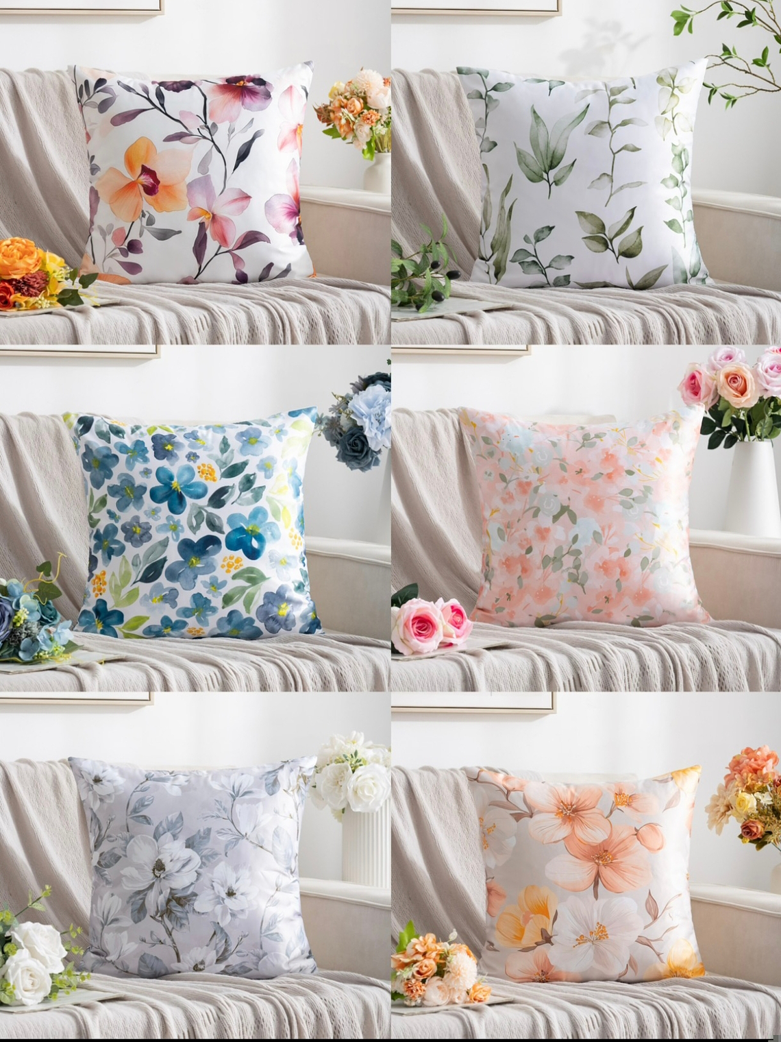 Fundas seda flores 1