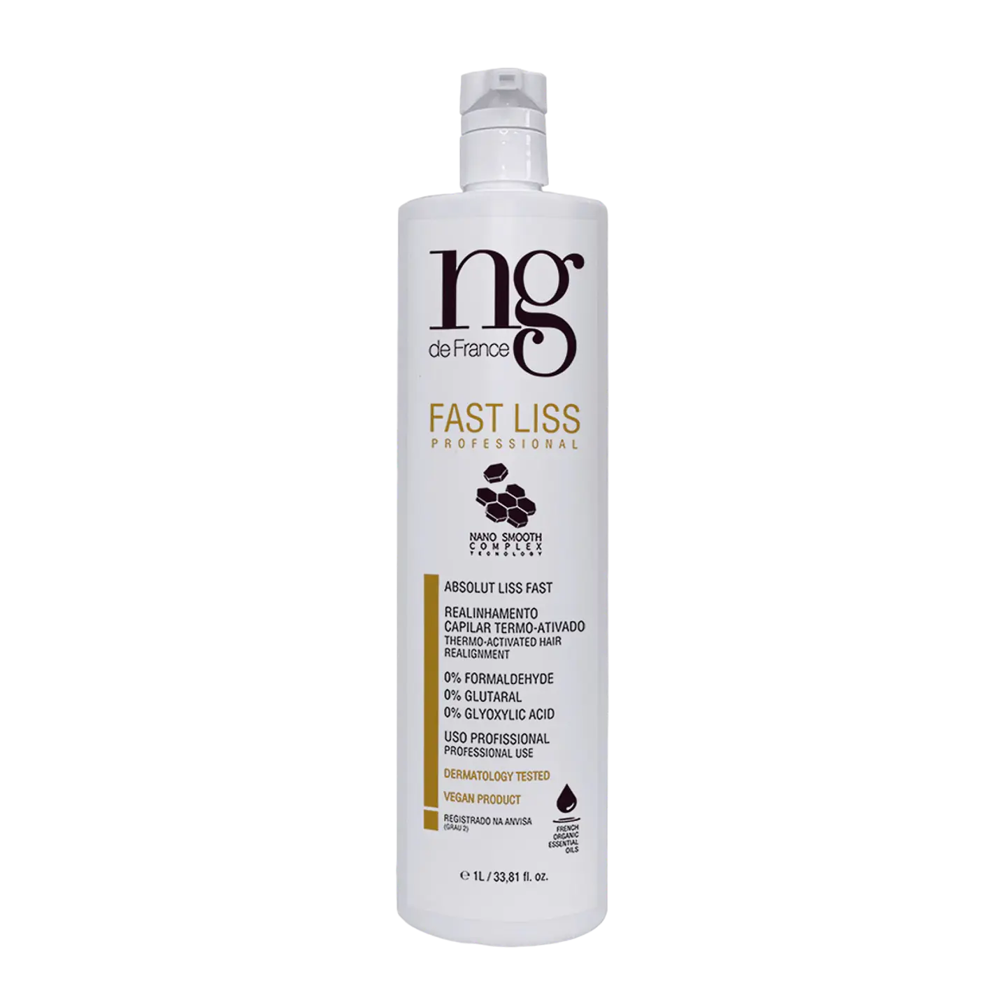Brazilian Vegan Keratin Treatment for Frizz Control | Fast Liss 1000ml/33.8 fl oz 2