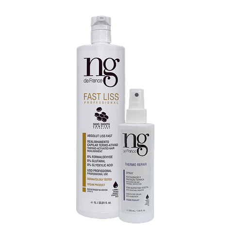NG de France Fast Liss - Vegan Straightening Hair Combo