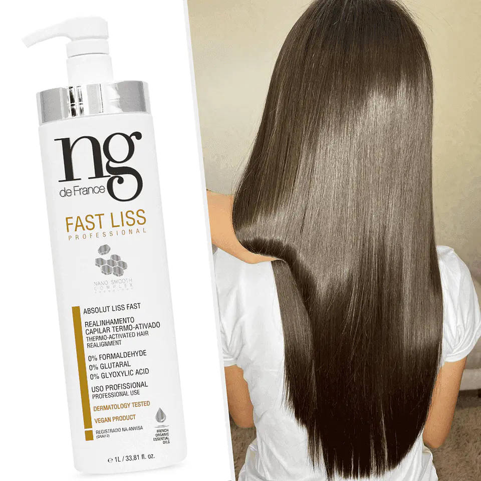 NG de France Fast Liss - Vegan Straightening Hair Combo 2