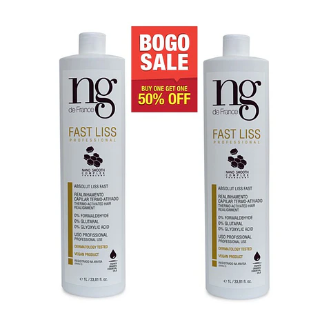 Brazilian Vegan Keratin Treatment for Frizz Control | Fast Liss 1000ml/33.8 fl oz - Sale