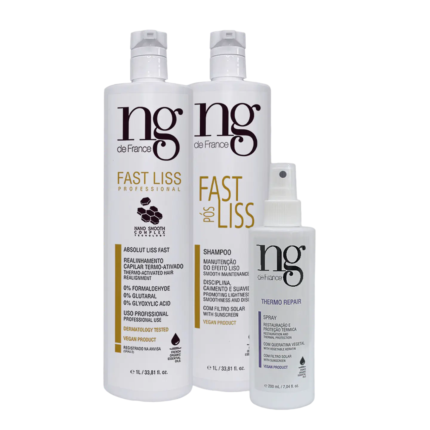 NG de France Fast Liss Straightening Hair Set 1