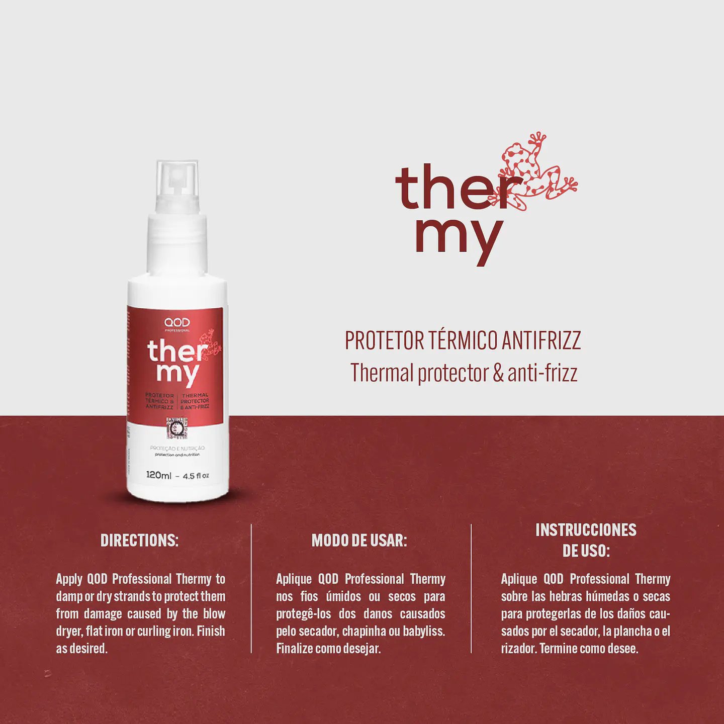 Thermy Spray - Heat Protector - 120ml - QOD Pro 3