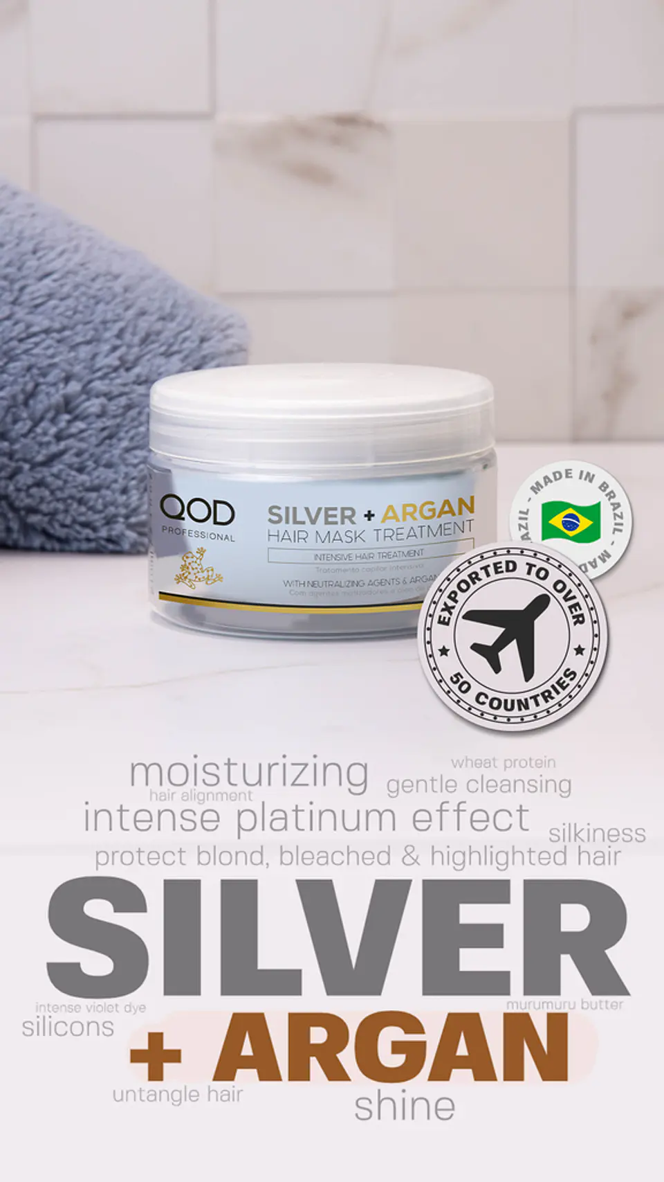 Max Silver + Argan Mask Set - QOD PRO 5