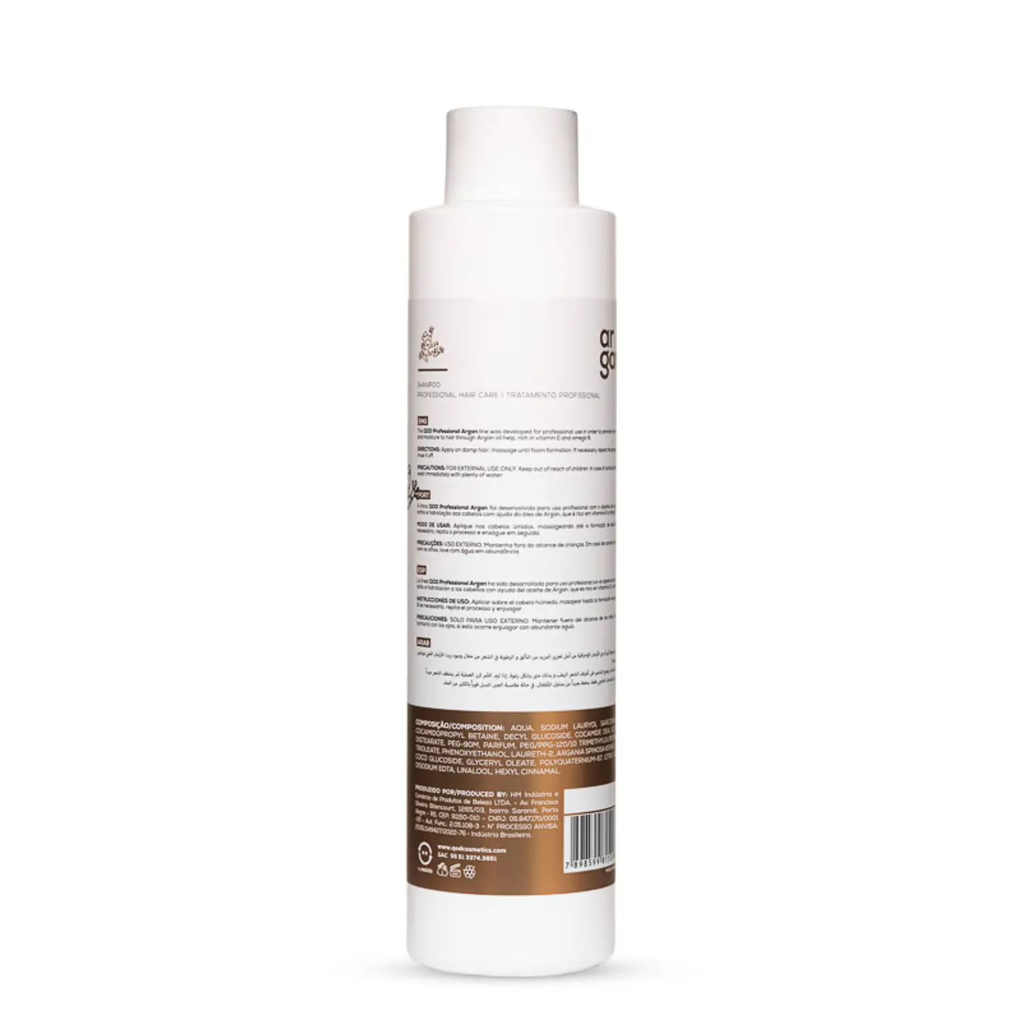 Argan Professional Shampoo 1000ml - Shine and Softness - QOD PRO 2