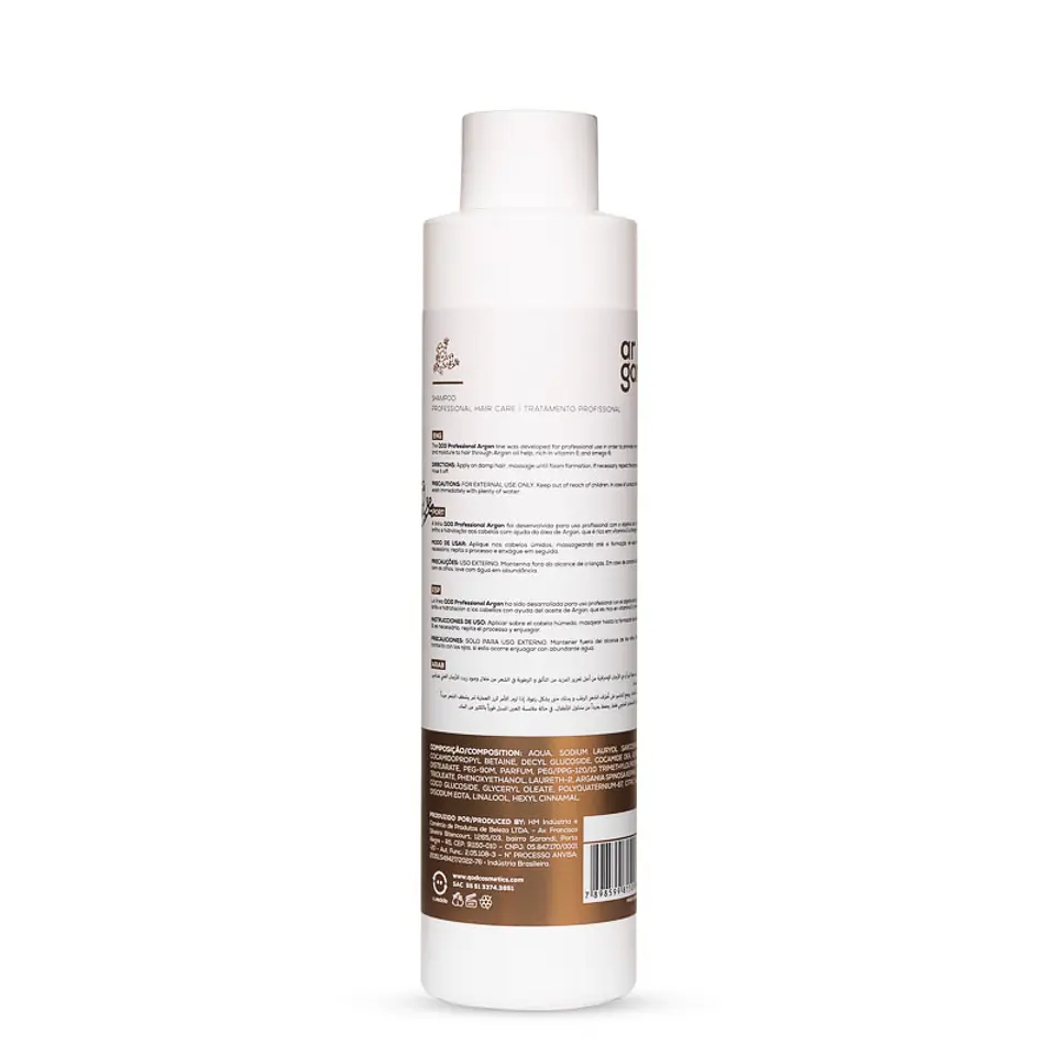 Argan Professional Shampoo 1000ml - Shine and Softness - QOD PRO 2