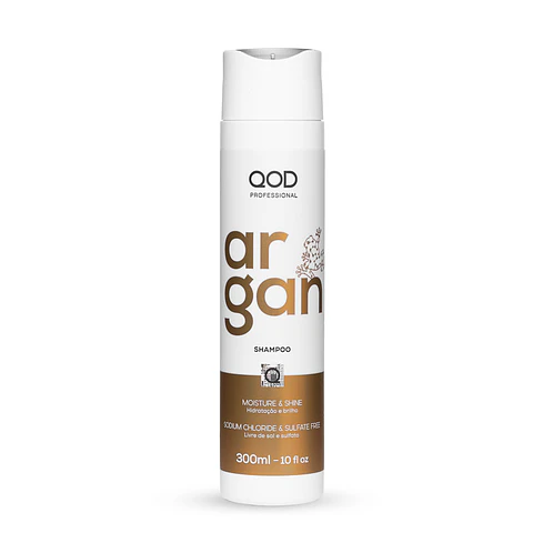 Argan Shampoo 300ml - Shine and Softness - QOD PRO