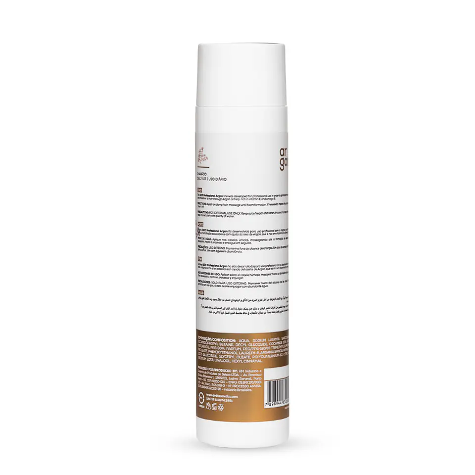 Argan Shampoo 300ml - Shine and Softness - QOD PRO 2