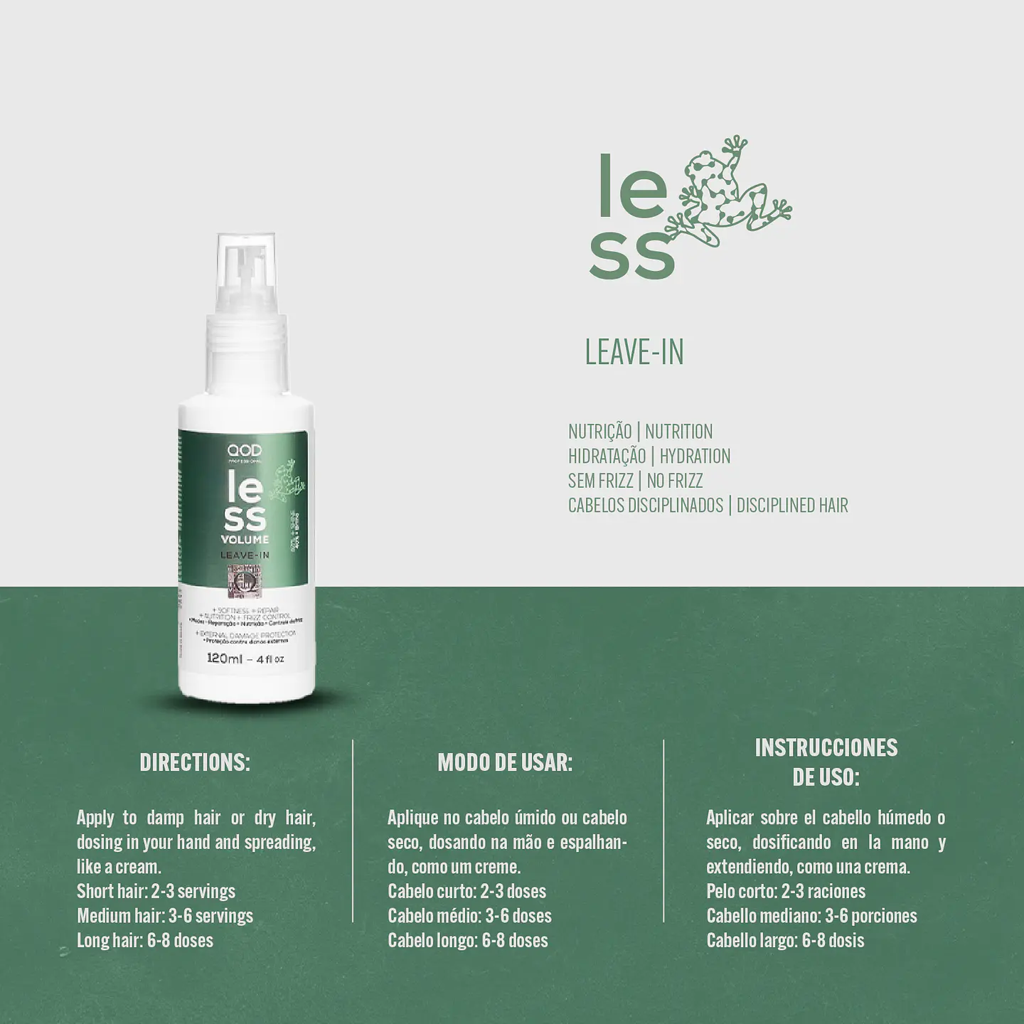LESS Volume Leave-in 120ml - QOD Pro 3