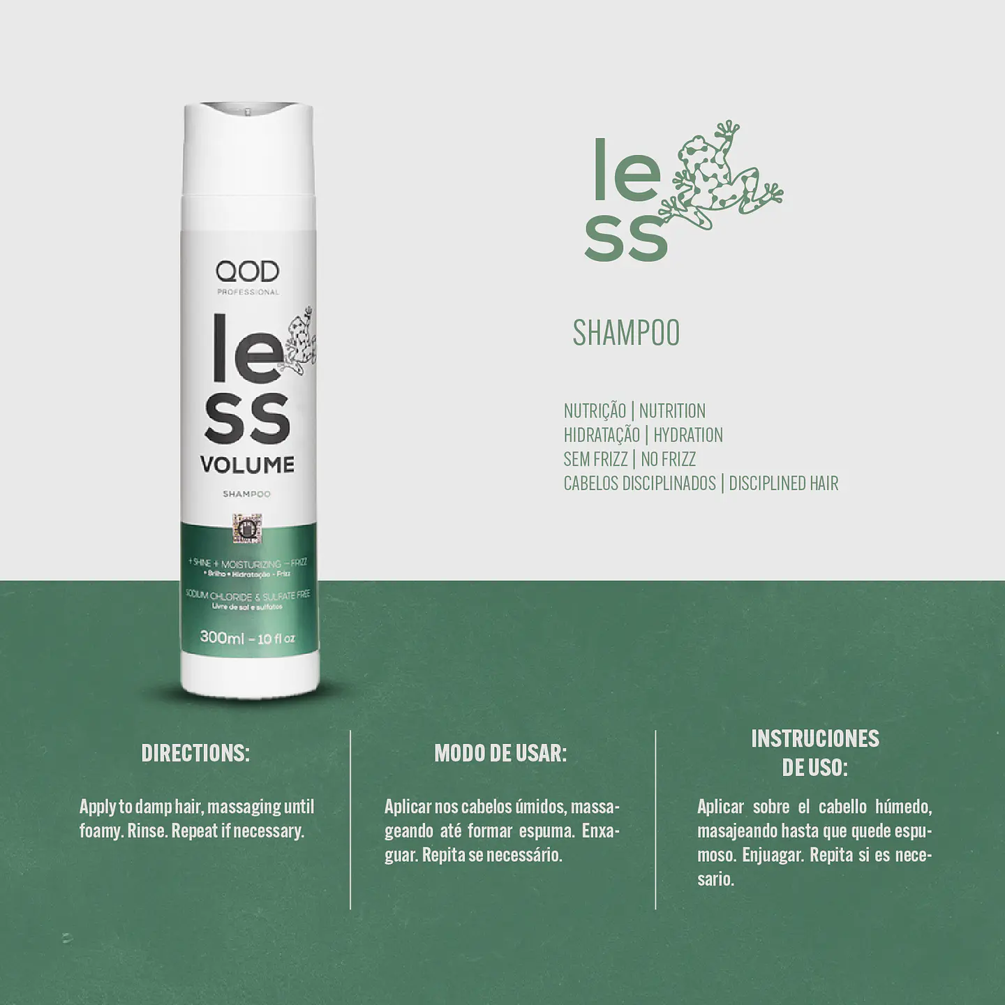LESS Volume Shampoo 300ml - QOD Pro 3