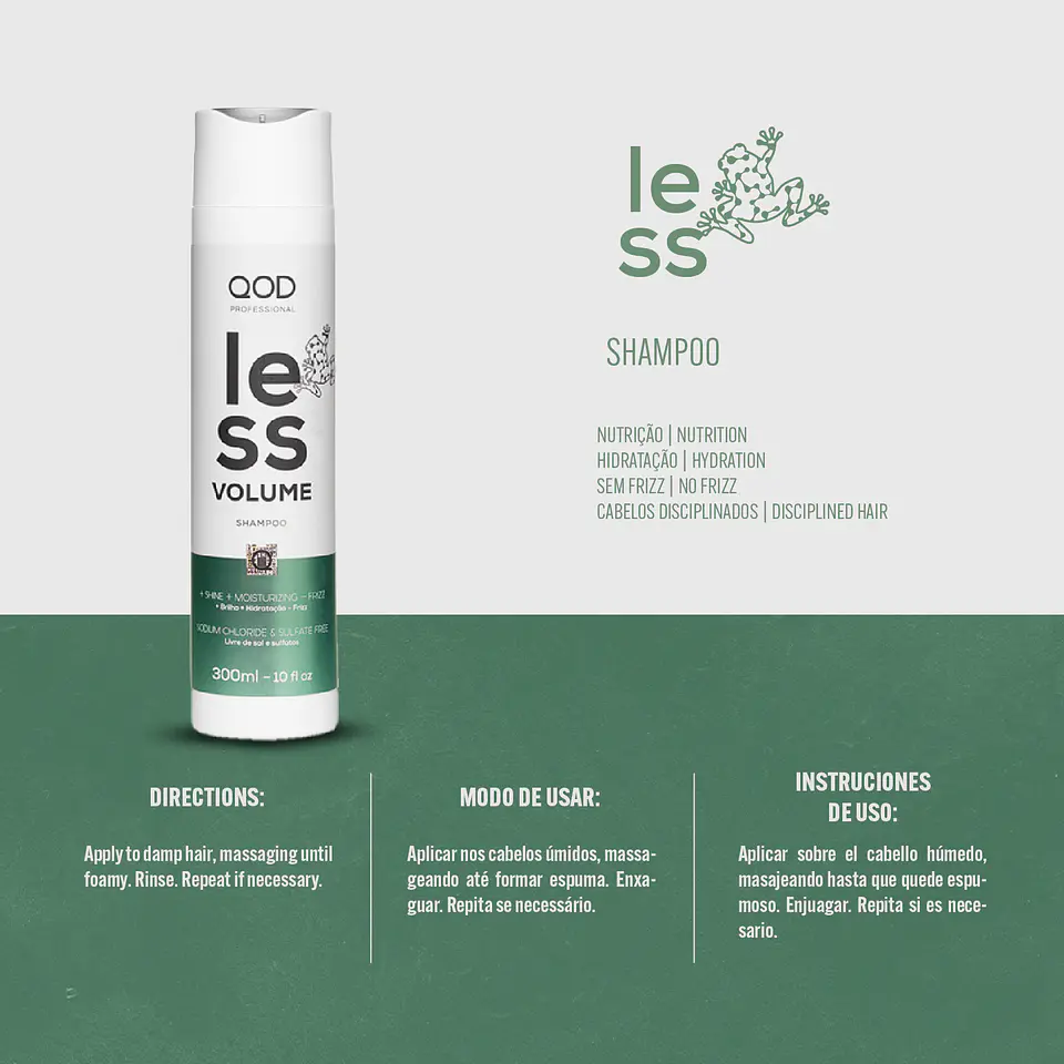 LESS Volume Shampoo 300ml - QOD Pro 3