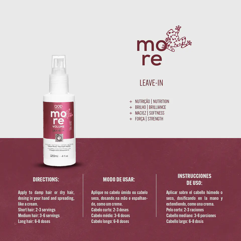 More Volume Leave-in 120ml - QOD PRO 3