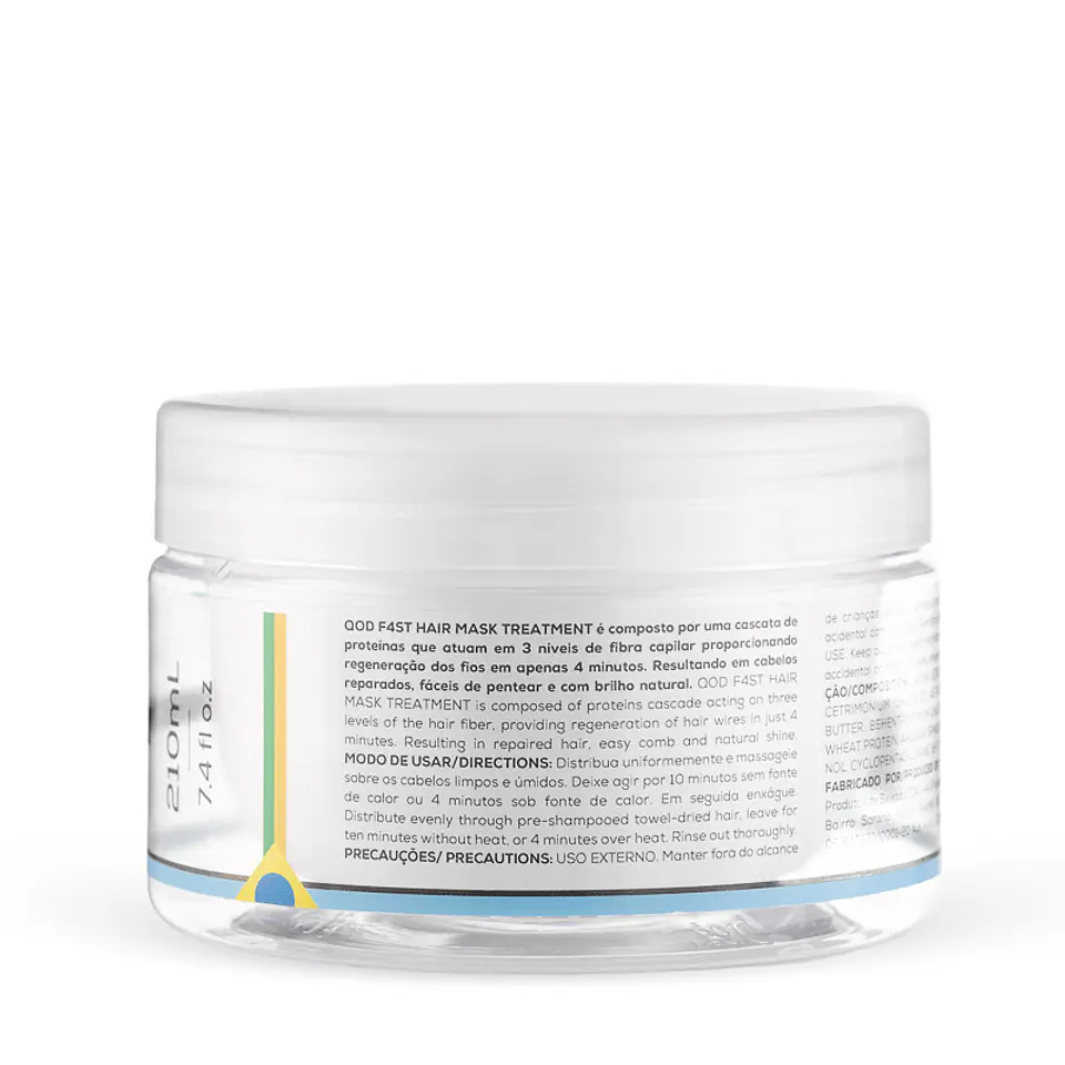 Fast Hair Mask 210g - Regenerates damaged hair - QOD Pro 2