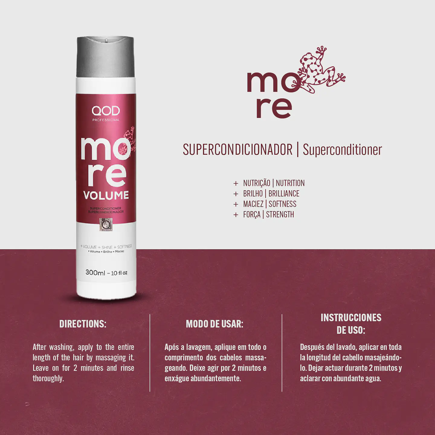 More Volume Super Conditioner 300ml - QOD PRO 3